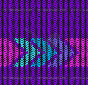Style Seamless Violet with Blue Green Pink Arrow - vector clipart