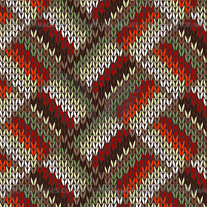 Seamless Knitted Pattern - vector image