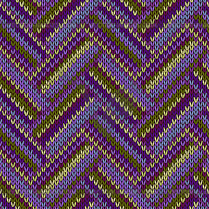 Multicolored Seamless Spring Knitted Pattern. - vector clipart