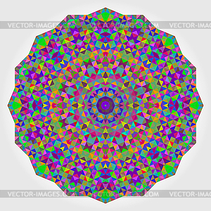 Abstract Flower. Creative Colorful style wheel. - vector clipart