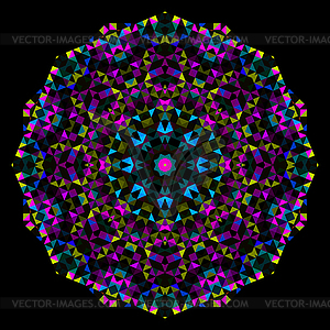 Абстрактный цветок. Творческий Красочный стиль колесо. Cya - векторный эскиз