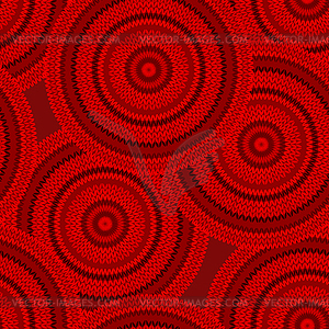 Red Seamless Ethnic Geometric Knitted Pattern. Styl - vector clipart