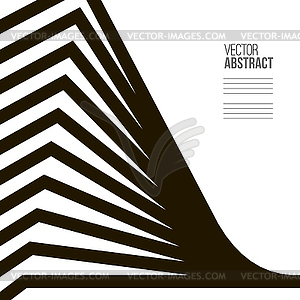 Геометрическая черный и белый фон. Архитектура - изображение в векторе