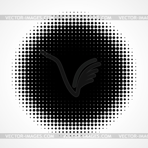 Абстрактный полутоновых черно-белый Современный дизайн - векторное графическое изображение