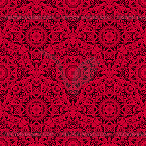 Abstract Seamless Red Geometric Pattern - vector image