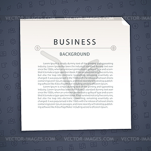 Dark Blue Business Background with Copy Space - vector image