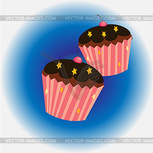 Cupcake set - vector clipart