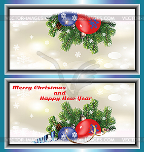 Небольшой Рождественская открытка - изображение в векторном формате