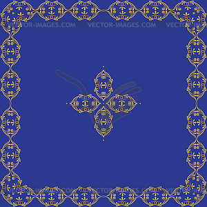 Ornamental frame with Center - vector clipart