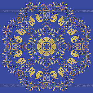 Abstract design of circular pattern. Round Mandala - vector clipart