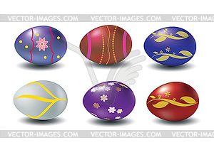 Set of Easter eggs - vector clip art