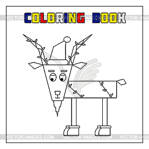 Goat - coloring book - vector EPS clipart