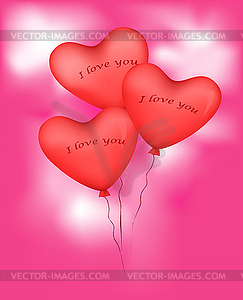 Balloon with love - vector clipart