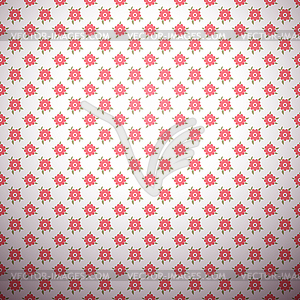 Abstract flower pattern wallpaper with polka dot - vector clipart