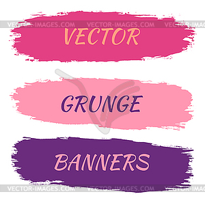 Set of grunge banners - vector clip art