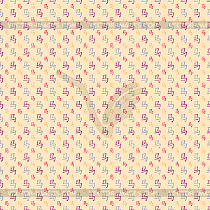 Abstract Chinese horse hieroglyph pattern wallpaper - vector clipart