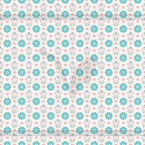 Pastel loving wedding seamless pattern (tiling) - vector clip art