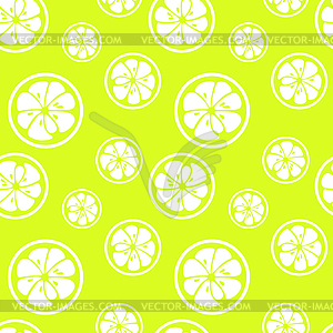 Abstract citrus fruit seamless pattern. Vector - vector clipart