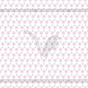 Light floral romantic pattern (tiling) - vector image
