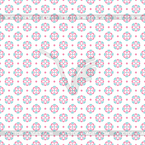 Light floral romantic pattern (tiling) - vector EPS clipart