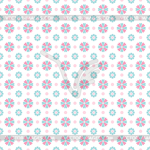 Light floral romantic pattern (tiling) - vector image