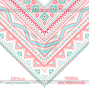 Tribal ethnic corner pattern. for your cute - stock vector clipart