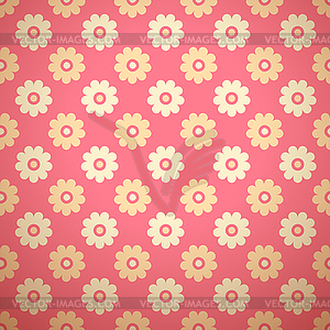 Feminine floral seamless pattern (tiling) - vector clip art