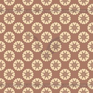 Tea abstract seamless patterns - vector clip art