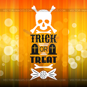 Halloween party poster. Typography letters font type - vector clipart