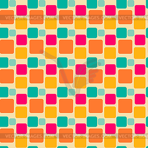 Abstract geometric square seamless pattern - color vector clipart