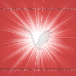 Red and white abstract magic light background - vector image