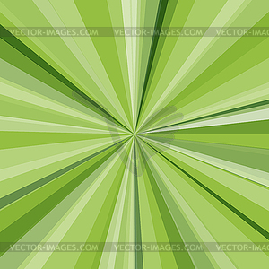 Green rays background. for your bright beams design - vector clipart