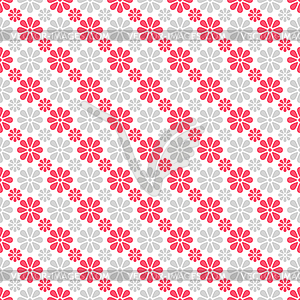 Cute different seamless pattern. Pink, white and - vector clip art