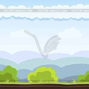 Meadow Game Background - vector image