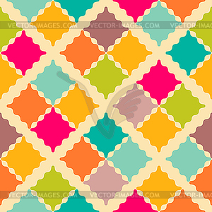 Retro colorful seamless pattern - vector clipart