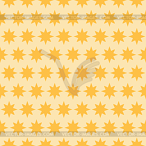 Holiday orange star seamless pattern - vector image