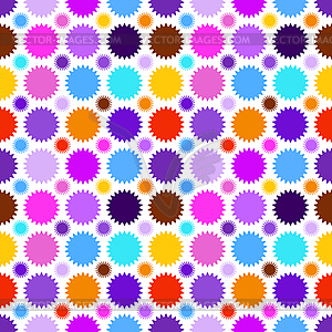 Colorful star seamless pattern - vector image