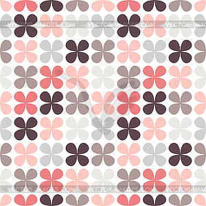 Cute retro abstract floral seamless pattern - vector image