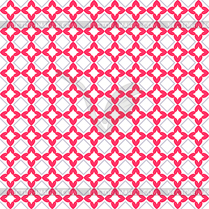 Heart shape seamless pattern. Pink color - vector image