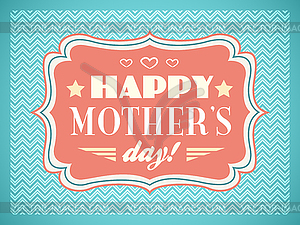 Happy Mothers day. Typography letters font type - color vector clipart