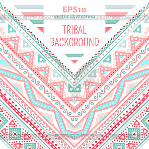 Tribal ethnic corner pattern - vector clip art