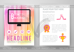 Set of abstract bright background for flyer, - vector image