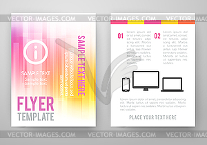 Set of abstract bright background for flyer, - stock vector clipart