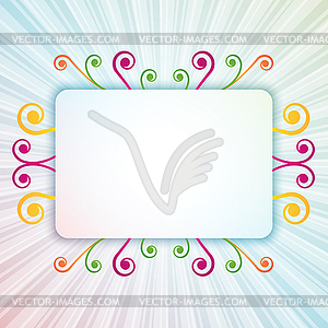 Curl background - vector clipart