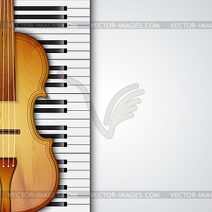 Background with violin - vector clip art