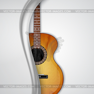 Acoustic guitar - vector image