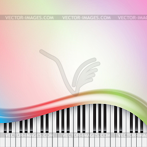 Background with piano keys - vector clipart / vector image