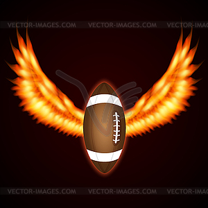 Rugby ball - vector clipart