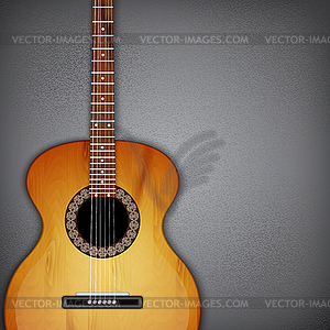 Acoustic guitar - vector clipart
