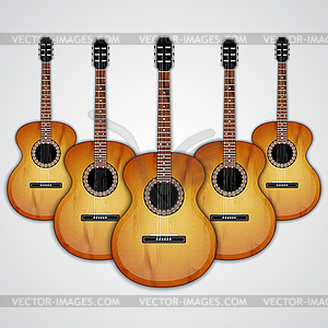 Acoustic guitar - vector clip art